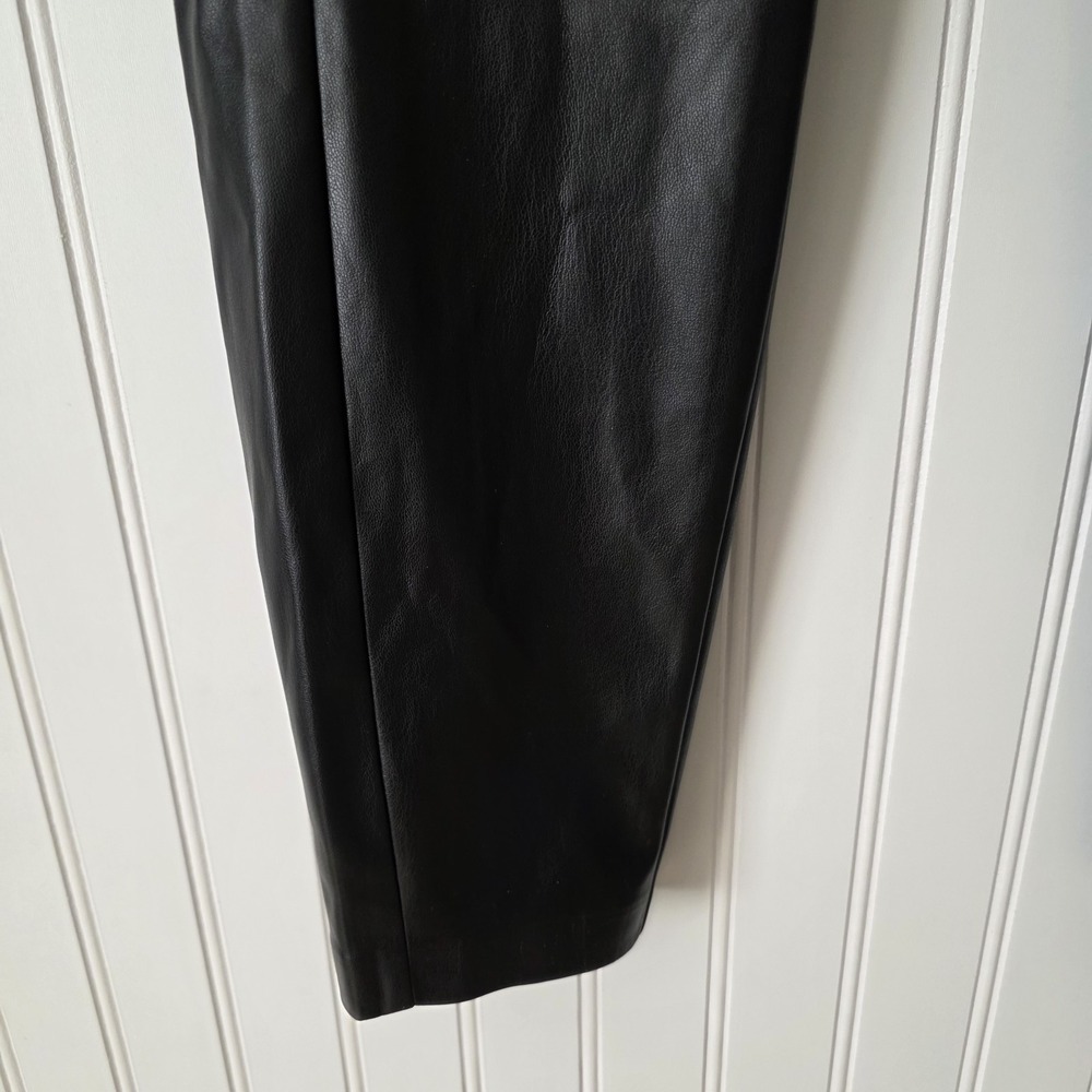 GUESS Corset Faux-Leather Leggings Black Size Large - Picture 3 of 11
